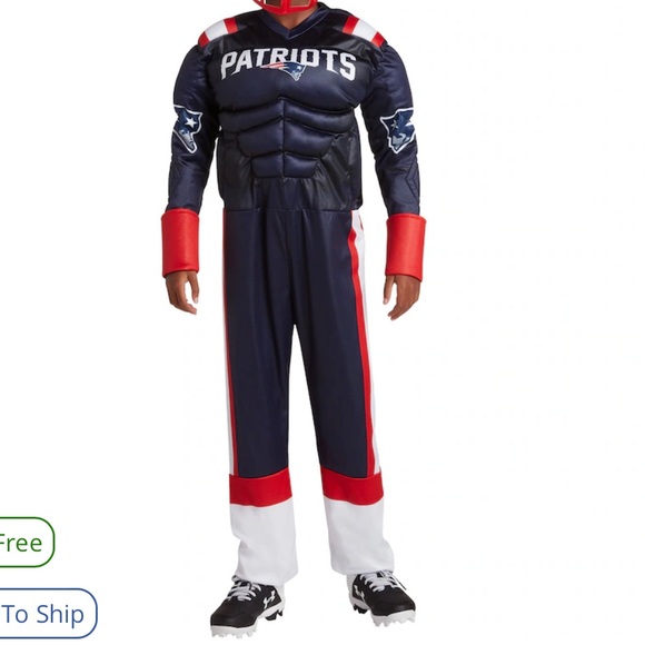 NFL Other - NWT Youth Navy New England Patriots Game Day Costume Size Large